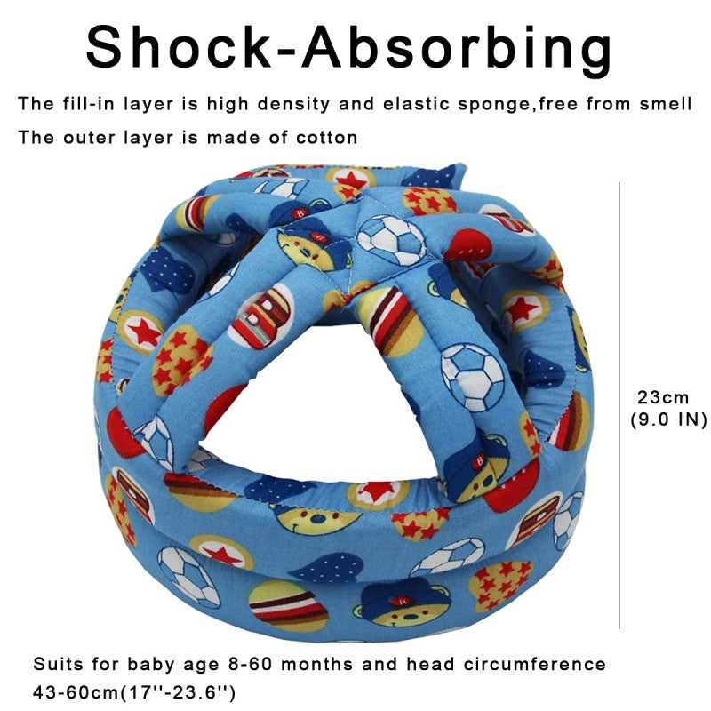 Baby Head Protector Infant Protective Harnesses Cap Adjustable Baby Helmet for Crawling Walking