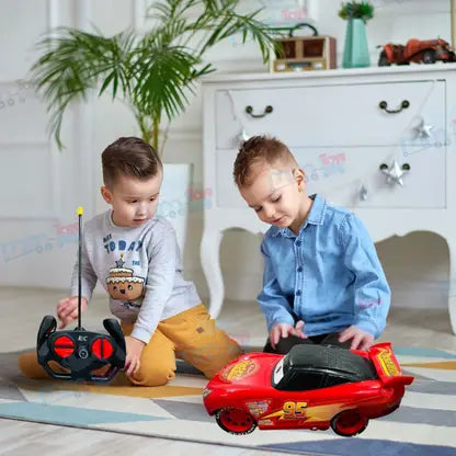 RC McQueen Remote Control Car For Kids 3–10 Years – 3D Lights, Rechargeable Battery