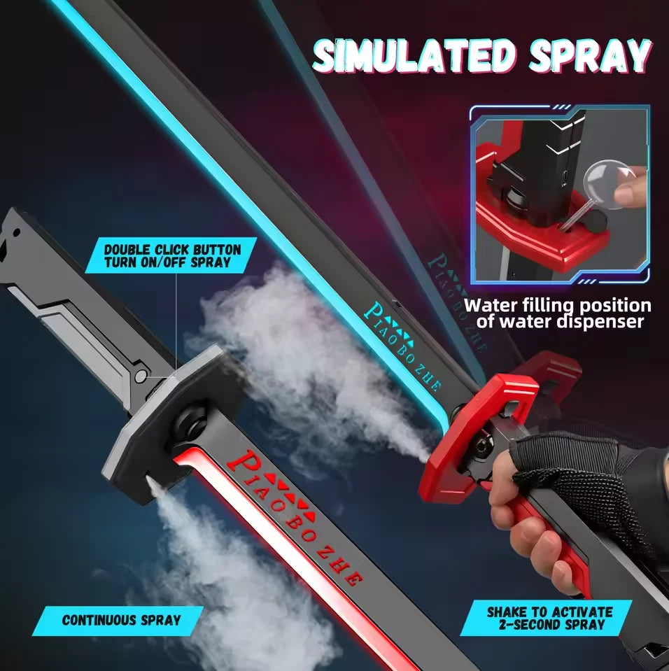 Kids Multi-Color Battle Laser Sword With Smoke
