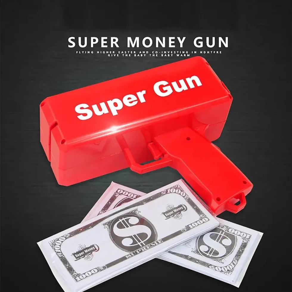 Money Gun Paper Spary Machine Toy (WF-3011)