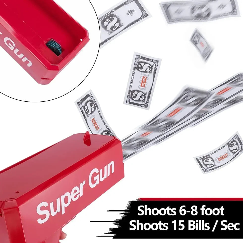Money Gun Paper Spary Machine Toy (WF-3011)