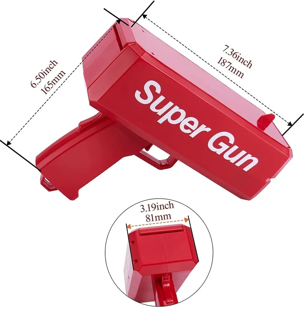 Money Gun Paper Spary Machine Toy (WF-3011)