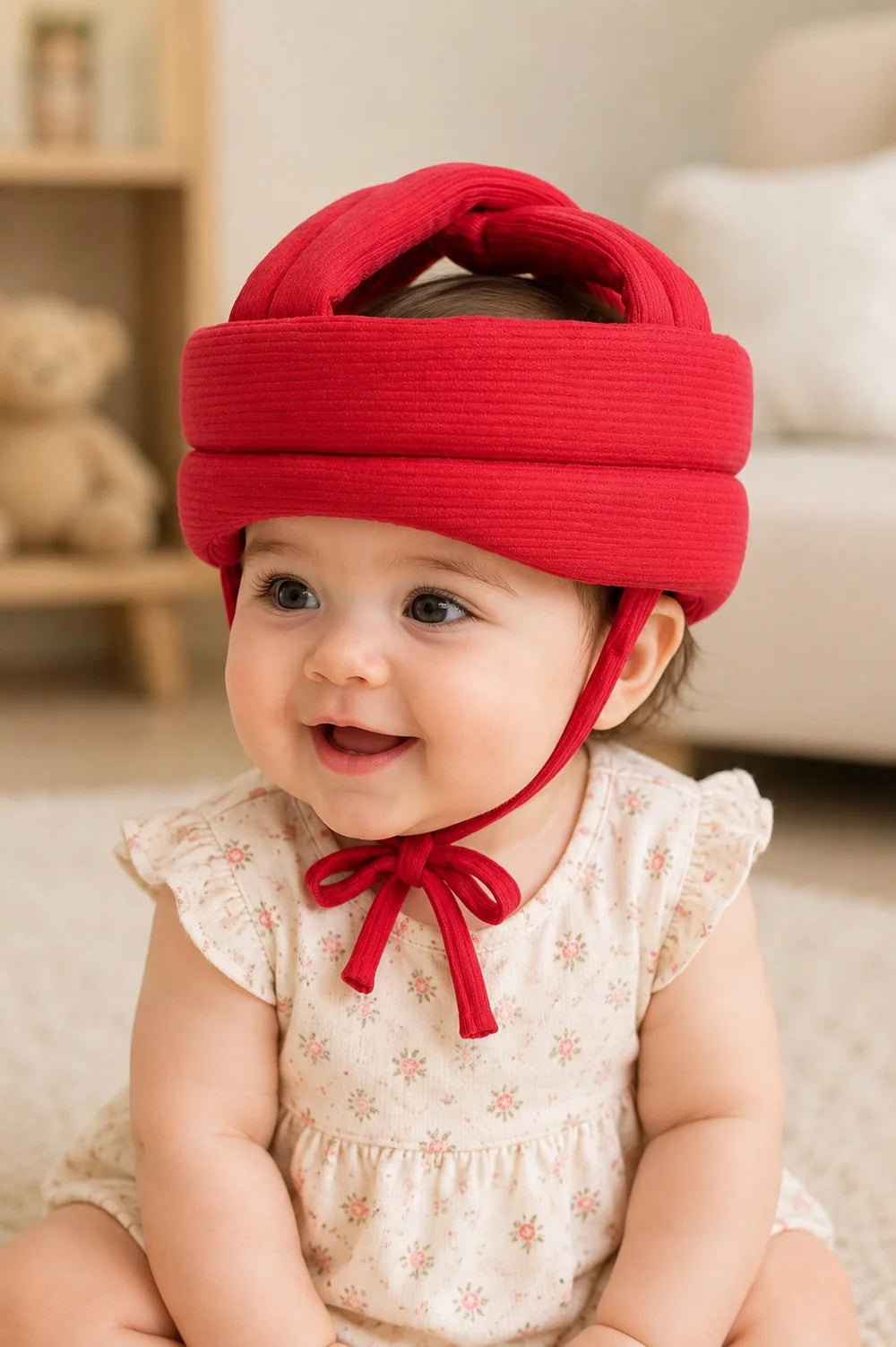 Baby Head Protector Infant Protective Harnesses Cap Adjustable Baby Helmet for Crawling Walking