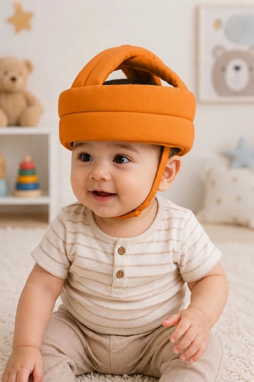 Baby Head Protector Infant Protective Harnesses Cap Adjustable Baby Helmet for Crawling Walking