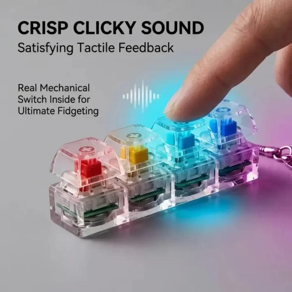 Mini Keyboard Fidget Keychain
