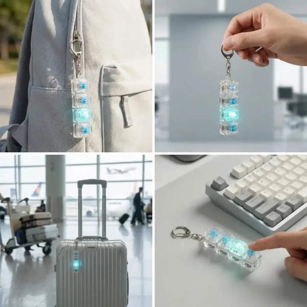 Mini Keyboard Fidget Keychain