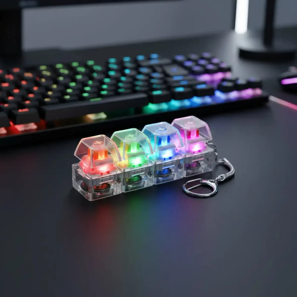 Mini Keyboard Fidget Keychain