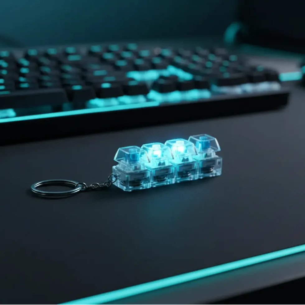 Mini Keyboard Fidget Keychain